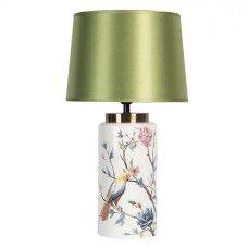Stolní lampa se zeleným stínidlem Emmy – 27x50 cm