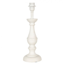 Bílá dřevěná noha k lampě Ilse – 13x41 cm