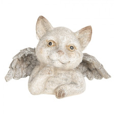 Dekorativní soška kočičky s křídly – 21x11x14 cm