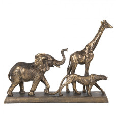 Dekorace Divoká africká zvířata – 44x10x33 cm
