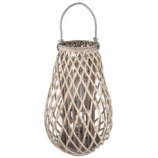 Dřevěná lucerna Luuk ve. L – 38x60 cm