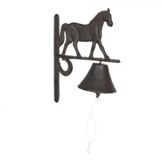 Litinový zvonek s koňem Horse – 20x11x27 cm