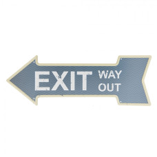 Nástěnná cedule Exit – 46x1x15 cm