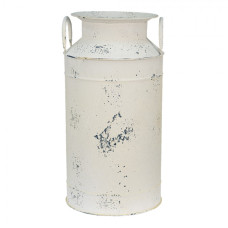 Béžová dekorativní plechová konev na mléko Jessica – 28x53 cm