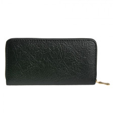 Černá koženková peněženka – 10x19 cm