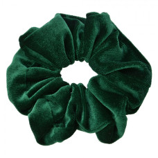 Tmavě zelená sametová gumička – 10x2 cm
