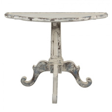 Béžový antik dřevěný odkládací konzolový stůl Neeltje – 100x42x84 cm