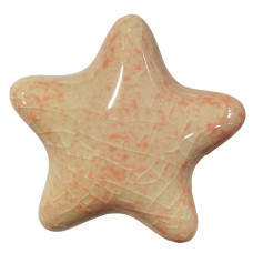 Keramická nábytková úchytka ve tvaru hvězdy – 4x3x4 cm