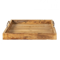Dřevěný servírovací podnos – 40x40x8 cm