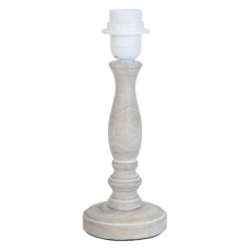 Přírodní dřevěná noha k lampě s patinou Terah – 10x26 cm