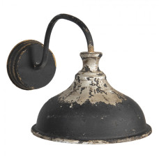 Černá nástěnná retro lampa s patinou – 40x27x25 cm