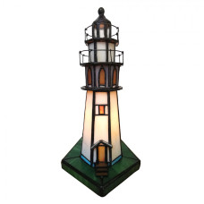 Stolní lampa Tiffany Lighthouse – 11x11x25 cm